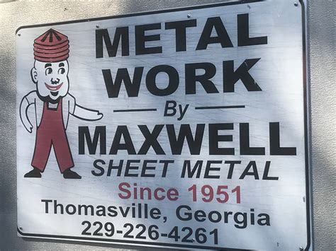 maxwell sheet metal thomasville ga|Maxwell Sheet Metal Works .